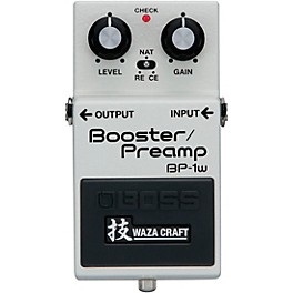 BOSS BP-1W Waza Craft Booster/Preamp Effects Pedal White