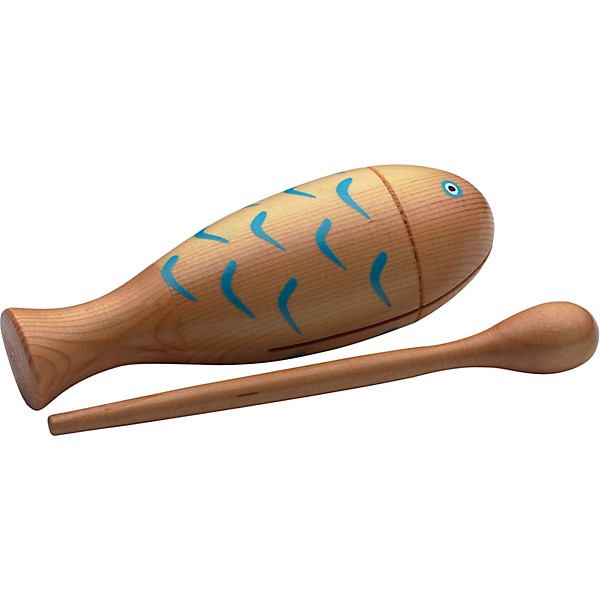 Stagg Fish-Shaped Wood Block With Mallet 6 in.