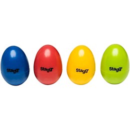 Stagg Plastic 40-Piece Multicolor Egg Shakers