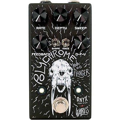 Walrus Audio Polychrome Analog Flanger Effects Pedal Onyx Edition Black for sale