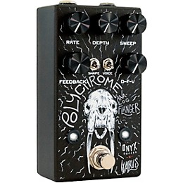 Walrus Audio Polychrome Analog Flanger Effects Pedal - Onyx Edition Black