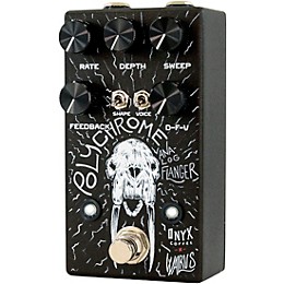 Walrus Audio Polychrome Analog Flanger Effects Pedal - Onyx Edition Black