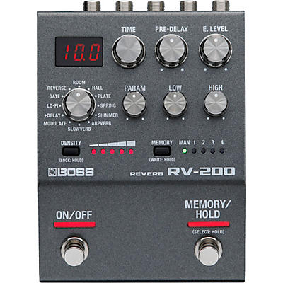 Boss Rv-200 200 Series Reverb Effects Pedal Black for sale
