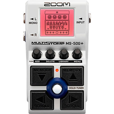 Zoom Ms-50G+ Multistomp Guitar Effects Pedal White for sale