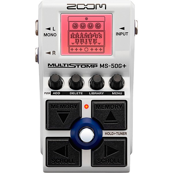 Zoom MS-50G+ Multistomp Guitar Effects Pedal White | Guitar Center