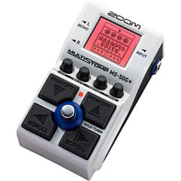 Zoom MS-50G+ Multistomp Guitar Effects Pedal White