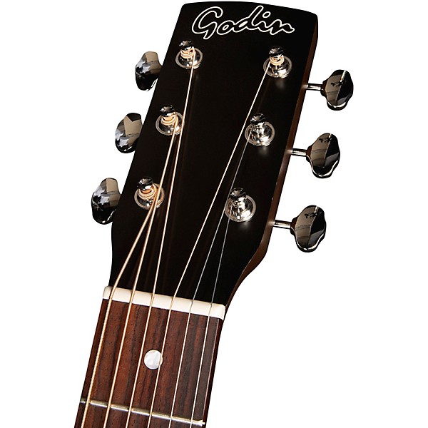 Godin Mahogany Parlor Limited-Edition Acoustic-Electric Guitar Black Burst