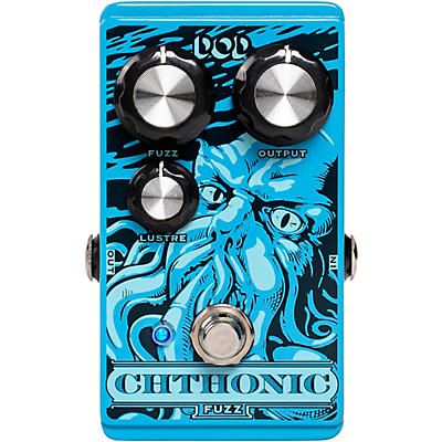 Dod Chthonic Fuzz Effects Pedal Bahama Blue for sale