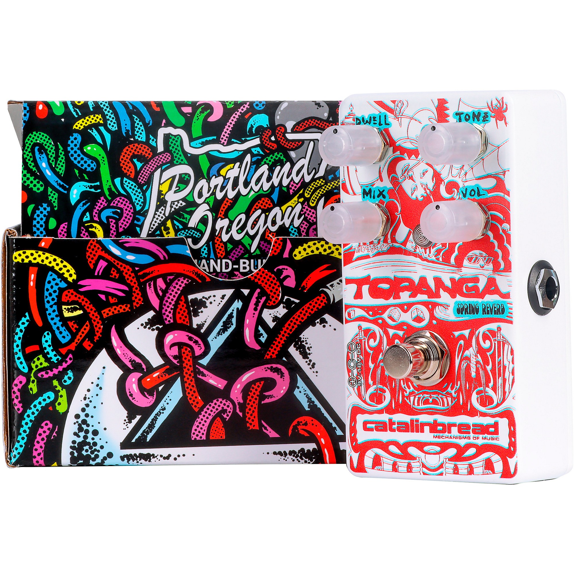 Open Box Catalinbread Topanga Spring Reverb 3D Effects Pedal with