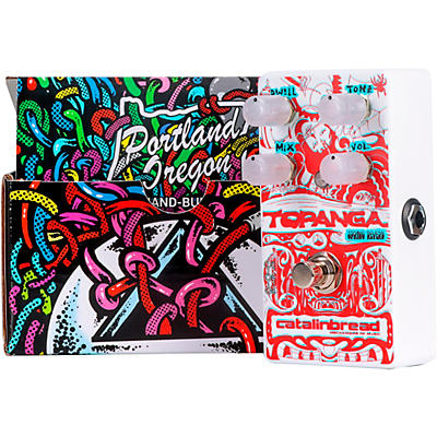 Catalinbread Topanga Spring Reverb 3D Effects Pedal With 3D Glasses Red And White for sale
