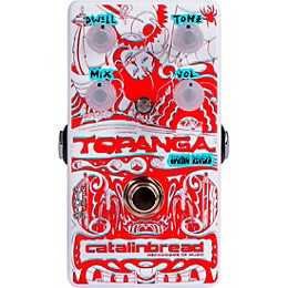 Catalinbread Topanga Spring Reverb 3D Effects Pedal with 3D Glasses Red and White