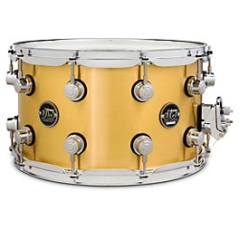 DW Performance Series 1 mm Polished Brass Snare Drum 14 x ... DW Performance Series 1 mm Polished Brass Snare Drum 14 x 8 in.