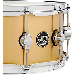 DW Performance Series 1 mm Polished Brass Snare Drum 14 x 6.5 in.