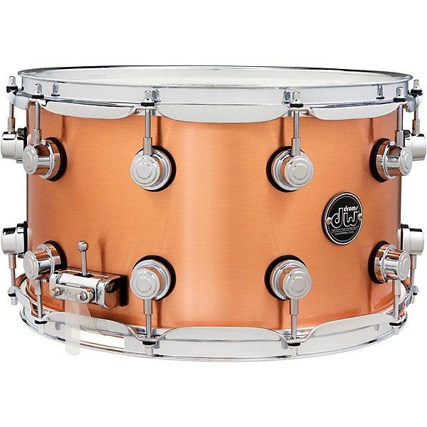 DW DW Performance Series 1 mm Polished Copper Snare Drum 14 x 8 in.