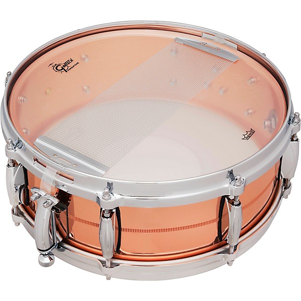 Gretsch Drums USA C2 2mm Polished Copper Lug Snare Drum 14 x in
