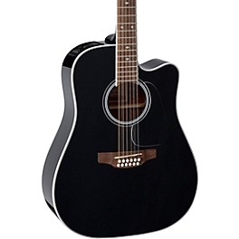 Takamine GD38CE Dreadnought 12-String Acoustic-Electric Guitar Black