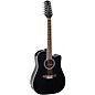Takamine GD38CE Dreadnought 12-String Acoustic-Electric Guitar Black