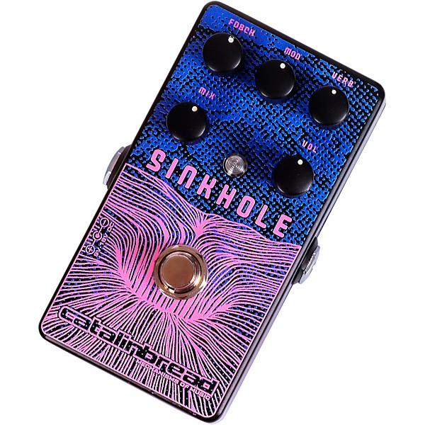 Catalinbread Sinkhole Ethereal Reverb Effects Pedal Blue and Pink