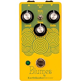 Open Box EarthQuaker Devices Blumes Low Signal Shredder Overdrive Effects Pedal Level 1 Yellow