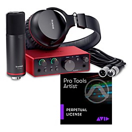 Focusrite Scarlett Stud... Focusrite Scarlett Studio Pack Gen 4 With AVID Pro Tools Artist Perpetual License Solo Studio Pack