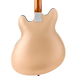 Open Box Fender Tom DeLonge Starcaster Electric Guitar Level 2 Satin Shoreline Gold 197881296506