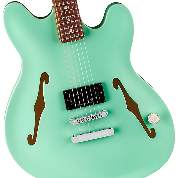 Fender Tom DeLonge Starcaster Electric Guitar Satin Surf Green