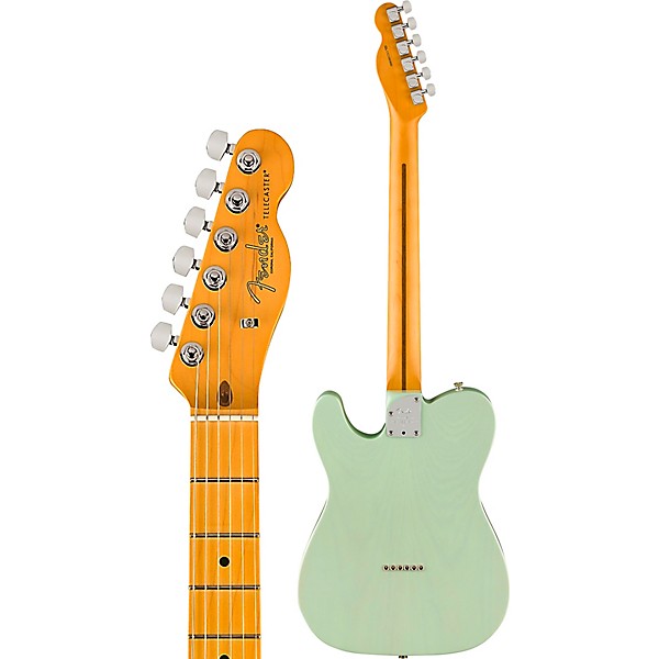Fender American Professional II Telecaster Thinline Limited-Edition Electric Guitar Transparent Surf Green