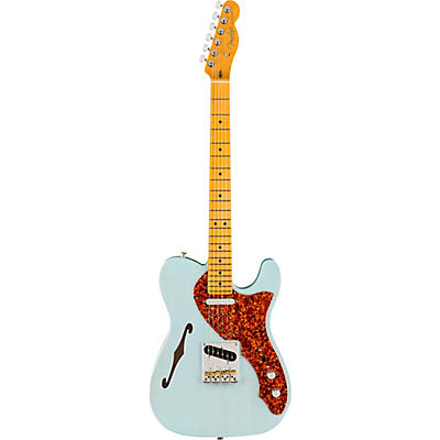 Fender American Professional Ii Telecaster Thinline Limited-Edition Electric Guitar Transparent Daphne Blue for sale