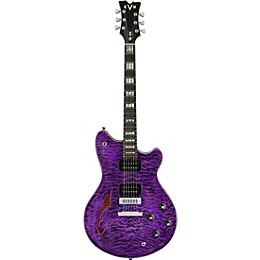 EVH SA-126 Special Semi-Hollow Electric Guitar Transparent Purple