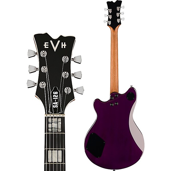 EVH SA-126 Special Semi-Hollow Electric Guitar Transparent Purple