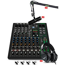 Mackie ProFX10v3+ Content Creator Bundle With SM7dB Microphones and SRH440A Headphones