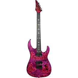 Legator Ninja 6 String Super Shred Series Electric Guitar Magenta Burl