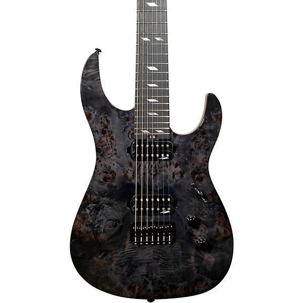 Legator Ninja 7 String Super Shred Series Electric Guitar Black Burl