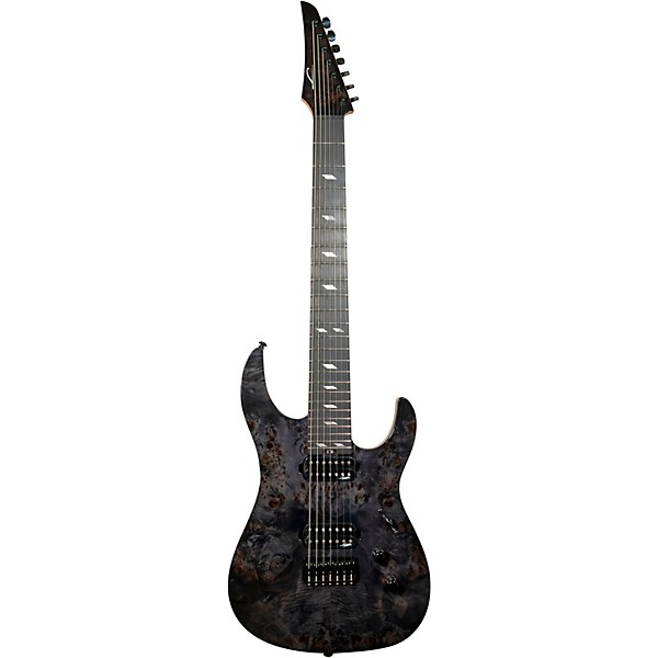 Legator Ninja 7 String Super Shred Series Electric Guitar Black Burl