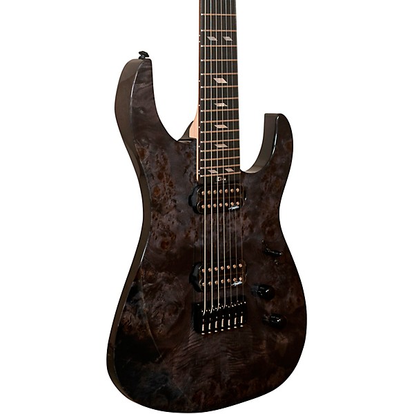 Legator Ninja 7 String Super Shred Series Electric Guitar Black Burl