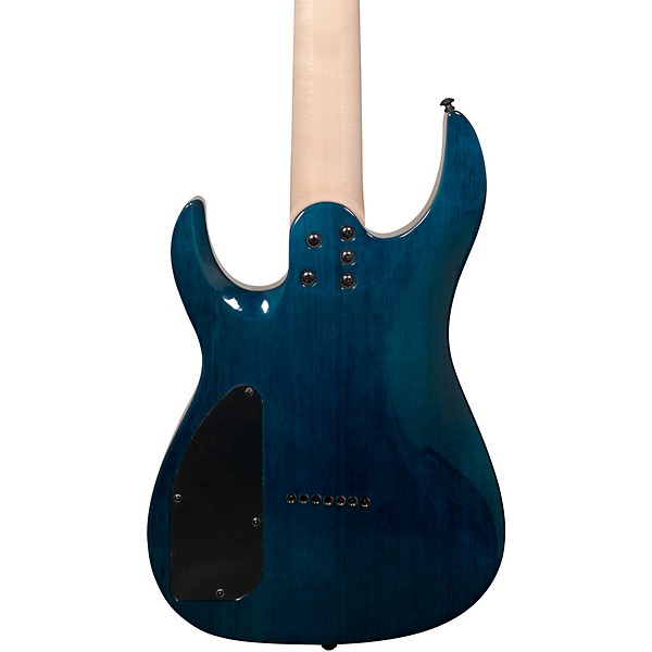 Legator Ninja 7 String Super Shred Series Electric Guitar Blue Burl