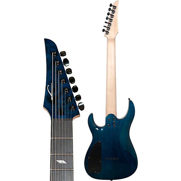 Legator Ninja 7 String Super Shred Series Electric Guitar Blue Burl