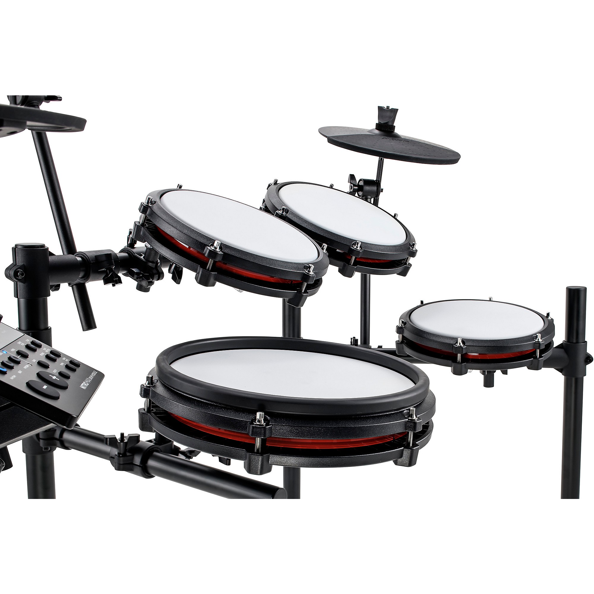 Alesis NITRO MAX 8-Piece Electronic Drum Set with Bluetooth and BFD Sounds  and DA2108 Drum Amp Black