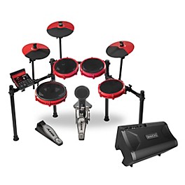 Alesis Nitro Max 8-Piece Ele... Alesis Nitro Max 8-Piece Electronic Drum Set With Bluetooth, BFD Sounds & DA2108 Drum Amp Red