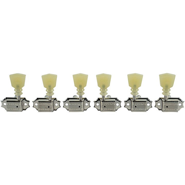 Kluson 3 Per Side Deluxe Series Pearl Double Ring Double