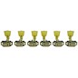 Kluson 3 Per Side Deluxe Series Pearl Double Ring Single Line Logo Tuning Machines Nickel thumbnail
