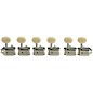 Kluson 6-In-Line Deluxe Series Oval Plastic Double Line Logo Tuning Machines Nickel thumbnail