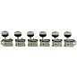 Kluson 6-In-Line Deluxe Series Oval Metal Double Line Logo Tuning Machines Nickel thumbnail