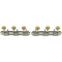 Kluson 3 On A Plate Deluxe Series Oval Plastic No Logo Tuning Machines Nickel