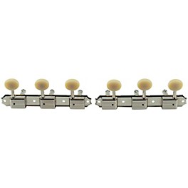 Kluson 3 On A Plate Deluxe Series Oval Plastic No Logo Tuning Machines Nickel