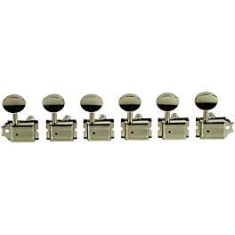 Kluson 6-In-Line Locking Deluxe Series Oval Metal Tuning Machines Nickel