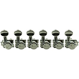 Kluson 6-In-Li... Kluson 6-In-Line Locking Revolution Series H-Mount Non-Collared Tuning Machines With Staggered Posts Chrome