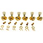 Kluson 3 Per Side Locking Revolution Series G-Mount Pearloid Keystone Tuning Machines Gold thumbnail