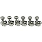 Kluson 6-In-Line Locking Revolution Series H-Mount Tuning Machines With Staggered Posts Nickel thumbnail