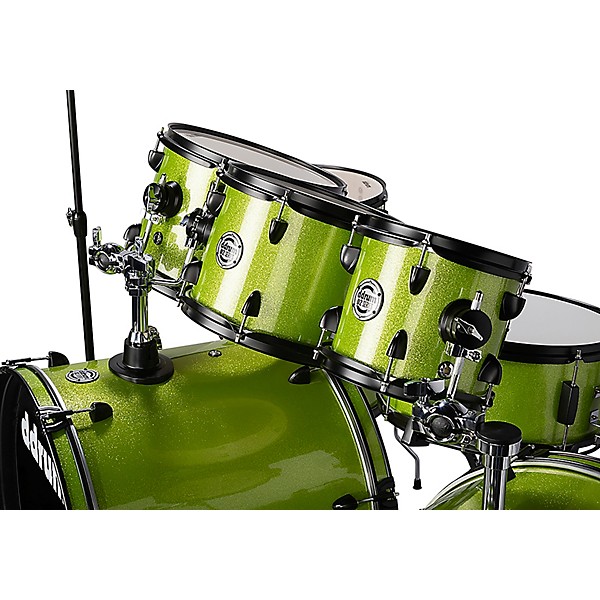 ddrum D2 8-Piece Double Bass Drum Set - Lime Sparkle